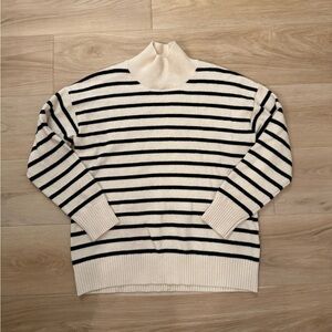 Banana Republic Striped Turtleneck Sweater